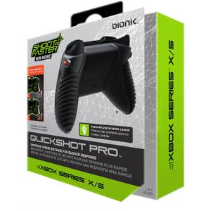 Bionik Quickshot Pro For Xbox Series X/S: Custom Grip and Dual Trigger locks for Faster Shots and Improved Gameplay