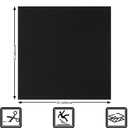 24" x 24" Carpet Tiles Peel and Stick, Non-Slip Squares Carpet Floor Tile, Easy DIY Install, Self Adhesive Carpet Squares for Kitchen Bedrooms Indoor Outdoor