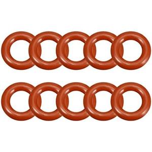 uxcell Silicone O-Ring, 16mm Outside Diameter, 9mm Inner Diameter, 3.5mm Width, VMQ Seal Rings Sealing Gasket Red, 10PCS