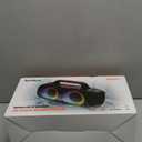 BassBloom Roar 1 Portable Bluetooth Speaker,60W Powerful Sound with Deep Bass,IPX6 Waterproof,24H Playtime,Bluetooth 5.4,RGB Party Lights,Wireless Stereo Pairing,Travel Outdoor for Camping and Beach