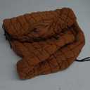 Juoxeepy Quilted Tote Bag Large Carryall Puffer Shoulder Bag Lightweight Padding Hobo Bag (Caramel)