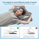 Ergo Pillow for Sleep Apnea, Neck Pain, and Snoring Relief | Cervical Neck Pillow for Side Sleepers | Orthopedic Memory Foam with Ergonomic Support