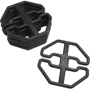 8PCS Recliner Cushion Plastic Snowflake Buckle Adjustment Clip Fixing Piece 75x75MM for Recliner Cover Non-Slip Buckle Car Seat Cushion Fixing Buckle Black
