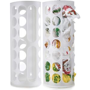 Handy Laundry Grocery Bag Storage Holder, Large Bag Dispenser, Neatly Store Plastic Shopping Bags & Keep them Handy for Reuse, Access Holes Make Adding or Retrieving Bags Simple & Convenient, (2-Pack)