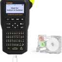 SUPVAN G15M Mini Portable Label Maker Machine with Tapes, Rechargeable 1200mAh Battery Thermal Transfer Printer, Compatible with Multi-Type Label, Home, Garage, Office & Outdoor