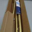 Gold Shower Curtain Rod 34-66 Inches(2.8-5.5ft) Never Rust Adjustable Shower Rod Spring Tension Non Slip No Drilling Shower Rods for Bathroom Garland Window