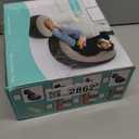 Inflatable Lounge Chair for Adults, Portable Folding Inflatable Blow Up Couch with Foot Stool, Lazy Flocking Recliner Chair Air Sofa for Indoor Outdoor Travel Camping (No Pump)(Coffee)