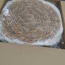 30PCS 14 Inch Woven Charger Plates with Tassel Bulk Set
