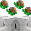 Decorative Turtle Toilet Bolt Caps Set of 4 Resin Toilet Bolt Covers Cute Toilet Screw Cover Caps Decorative Covers For Porcelain Bowl Screws Bathroom Bowl Bolt Decorative Caps Accessories
