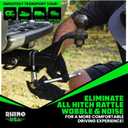 Rhino USA Hitch Tightener Anti Rattle Clamp (for 2.5 inch Hitches) Heavy Duty Steel Trailer Hitch Stabilizer - Weatherproof Protective Anti-Rust Silencer for Bike Rack, Hitch Receiver & More!