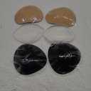 SATINIOR 4 Pairs Silicone Bra Inserts Breast Enhancers Add 2 Cups Breathable Non Slip Waterproof Push up Pads Reusable Bra Padding for Sports Bikini Swimsuits Dress Women Girls