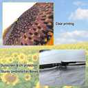 Compact Travel Umbrella, Windproof Reinforced Canopy Sturdy Folding Portable Umbrella for Rain Sun Men and Women Outdoor Wedding Gifts Sunflower Pattern