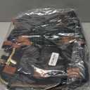 Bookbag for Women Laptop Backpack, Teacher Nurse Work Computer Bags with Cup Holder & USB Charger for Travel, School Bag College Back Pack for Girls, BlackWhiteBrown (15.6in)