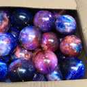 60 Pack Galaxy Stress Balls Bulk for Kids Adults 2.5 Inch Space Squeeze Anxiety Fidget Sensory Balls Children Outer Space Mini Relief Balls for Birthday Party Favors Finger Exercise Carnival Gift