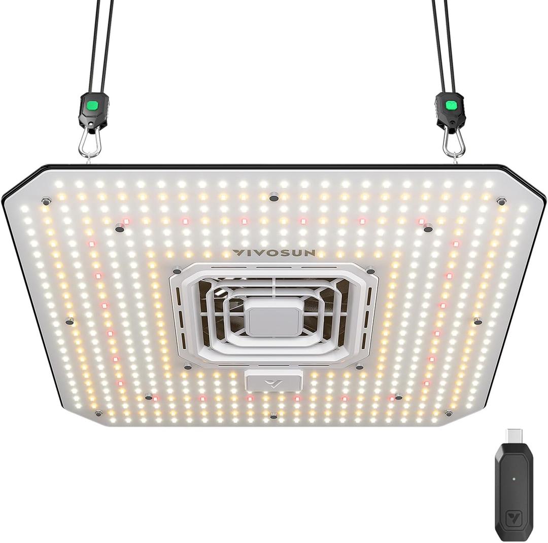 VIVOSUN AeroLight A150SE 150W LED Grow Light with Fan & Smart Control