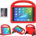 SUPLIK Kids Case for iPad mini 5/4/3/2/1 (7.9"), Durable Shockproof Handle Bumper Stand Cover with 2*Screen Protectors for 7.9 inch Apple iPad mini 5th/4th/3rd/2nd/1st Generation, Red