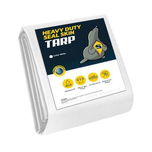 Large Waterproof Tarp - Heavy Duty 10 Mil Thick Poly Tarpaulin Ideal for Canopy Tents, Boats, RV or Pool Covers - Multipurpose Protective Tarps with Grommets for Indoor and Outdoor Use | 20' x 40'