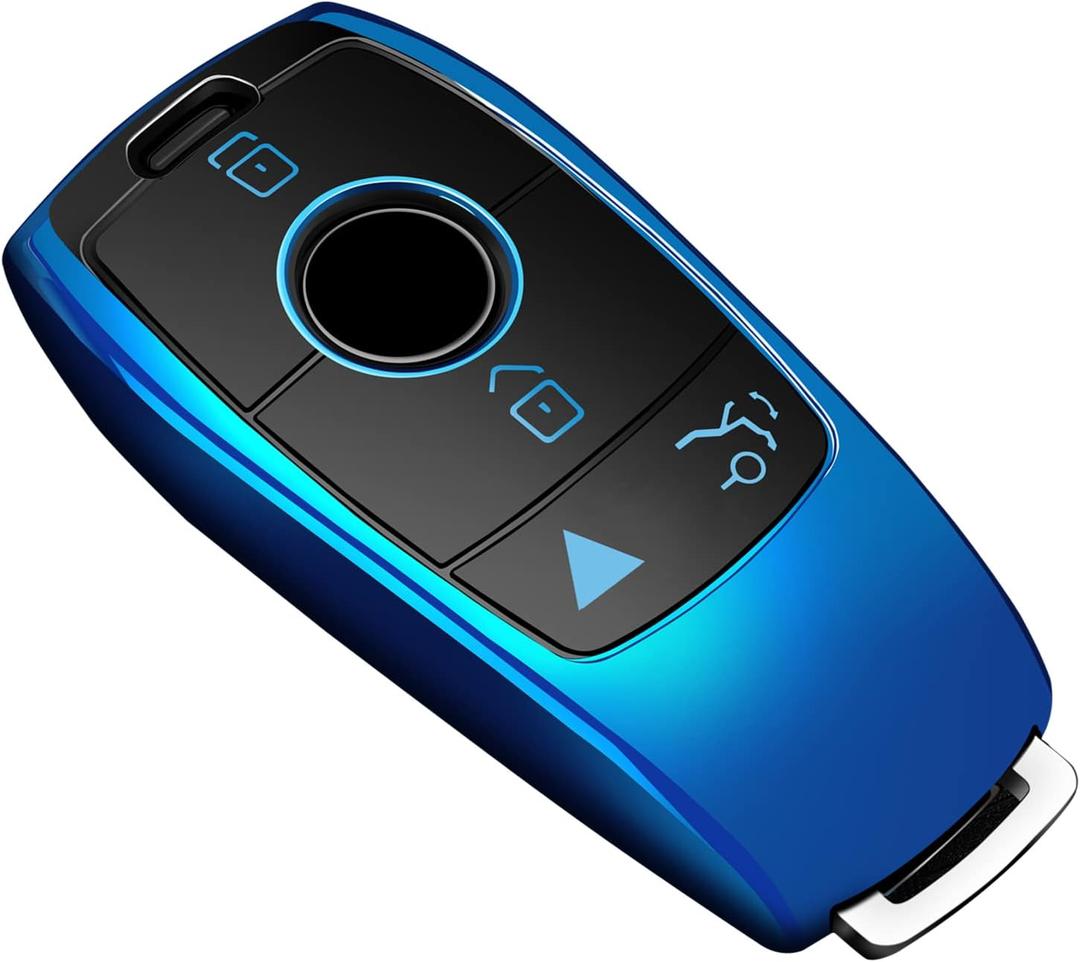 Tukellen for Mercedes Benz Key fob Cover,Special Soft TPU Key Case Protector Compatible with 2017-2023 E-Class 2018-2021 S-Class 2019-2023 A-Class C-Class G-Class-Blue Tukellen for Mercedes Benz Key fob Cover,Special Soft TPU Key Case Protector Compatible with 2017-2023 E-Class 2018-2021 S-Class 2019-2023 A-Class C-Class G-Class-Blue