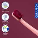 Curaprox CS 12460 Velvet Soft Toothbrush Sensitive Gum Care | Ultra-Gentle Cleaning with 12,460 Filaments | Single Pack, Pink-Fuchsia