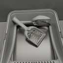 2 Pack Stainless Steel Litter Box for Kitty | Metal Kitty Litter Box with Lid High Sided for Small Cats or Injured Cats, Bunny Litter Boxes, Low Entry, Odor-Free, Non-Stick,Includes Scoop