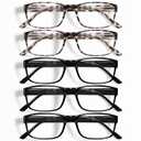 Gaoye Professional Reading Glasses for All Day - Computer Readers with Blue Light Protection - Value Pack, 1.5 x