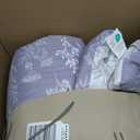 Bedsure Grayish Purple Twin/Twin XL Comforter Set - Reversible Floral Bed Set, Soft Summer Lightweight Bedding for Bedroom, 1 Soft Botanical Flowers Comforter and 2 Pillow Shams