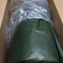 Extra Thick 24FT Round Swimming Pool Cover for Above Ground, Above-Ground Pool Cover with Winch and Cable, Windproof Tarp Straps UV-Resistant, Reinforced Edges (Army Green)