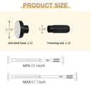 Black Tension Curtain Rod 41-67In, Curtain Rod No Drilling