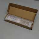 Malldii 9.5" Large Acrylic Straw Holder for Cabinet Door - Reusable Tumbler Straw Organizer Storage, Small Kitchen Accessories Container, Ultra Sticky Cupboard Door Mounted (Transparent)