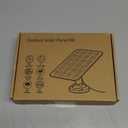 Ring Solar Panel Charger, 6.5W Solar Panel for Security Camera, Compatible for Ring Camera with Battery, Waterproof Solar Panel with Type-C, Micro USB and DC Port Cable for Most Cameras