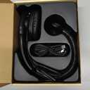 Trucker Bluetooth Headset, Wireless Headset with Mic, Bluetooth Headsets with Dual Noise Cancelling Microphone & Mute Button, 55Hrs Working Time PC Headsets for Cell Phones, Computer, Truck Driver (Black)