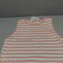 Hongsui Women's Striped Color Block Sweater Vest Ribbed Knit Tank Tops Oversized Crewneck Pullover, XS