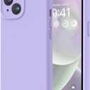 LOVE 3000 Designed for iPhone 14 Case, Premium Silicone with [Soft Anti-Scratch Microfiber Lining] Shockproof Protective Phone Case for Men Women Girls 6.1", Light Purple