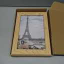 Hongkee 6x9 Picture Frame Set of 2, Made of Real Glass and Natural Oak Wooden Frame - 6 by 9 Photo for Wall or Tabletop Display, Natural Oak