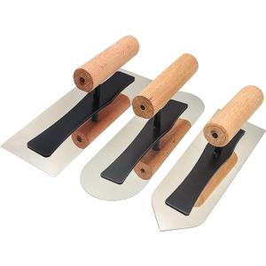 Stainless Steel Venetian Plaster Japanese Finishing Trowel Set 3 PC Art Paint Plastering Hand Tools