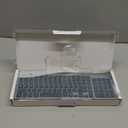 Wireless Keyboard and Mouse Ultra Slim Combo, TopMate 2.4G Silent Compact USB 2400DPI Mouse and Scissor Switch Keyboard Set with Cover, Batteries Included, for PC/Laptop/Windows/Mac - Gray Black