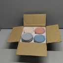 4 Pack Glass Clear Storage Canister with Airtight Lid, 12oz Overnight Oats Containers, Small Cute Decorative Pantry Jar for Snacks, Yogurt, Cereal, Fruit, Salad, Spice, Sugar, Coffee, Tea (350 ml/12 oz | Color)