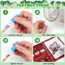 FINGOOO Xmas Water Coloring Books, 5 Pack Watercolor Painting Craft Kits for Kids Drawing Activities Toys Gifts Christmas Stocking Stuffers