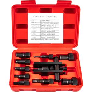 10-Piece Motorcycle Bearing Puller, Blind Hole Inner Bearing Puller Tool Kit, 8-25MM Wheel Bearing Removal Tool Set