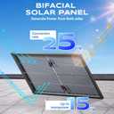 Bifacial 100W Solar Panel Kit with 10A PWM Charge Controller, Cables, Connectors & Mounting Brackets for RV, Boat, Marine, Home, Outdoor Off-Grid Solar System (200W Kit)