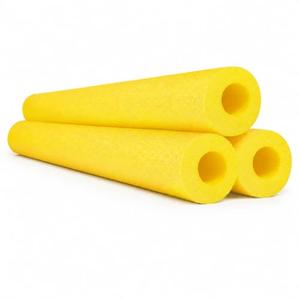 Chochkees Pool Noodles 52" x 2.5" Inch Swimming Hollow Core Foam Tube, Floating Thick Noodles for Floating, Pool Accessories (Yellow, 3-Pack)