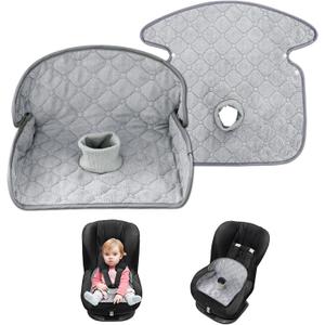 2 Pack Car Seat Protector for Child, Waterproof Toddler Seat Pee Pad for Strollers and Car Seats,4-Tier Leak-Proof,Non-Slip (Grey)