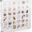 Acrylic Seashell Display Box - 36 Grid Clear Acrylic Seashell Display