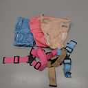 Idepet Female Dog Diapers with Suspender Detachable, 3 Pack Washable Reusable Girl Doggie Diapers for Small Medium Female Dog in Heat Period Cycle Urinary Incontinence Training XS