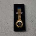 Beeasy Digital Watch Waterproof with Stopwatch Alarm Countdown Dual Time, Ultra-Thin Super Wide-Angle Display Digital Wrist Watches for Men Women (Gold)