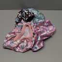 4 Pcs Silk Bonnet for Sleeping Kids Bonnets for Girls Baby Satin Sleep Cap Hair Wraps for Curly Natural Hair Elastic Wide Band (A01)