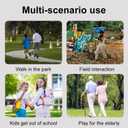 ODISON R7 Ultrasonic Dog Repeller with LED Flashlight, 50ft Range Anti-Barking Device, USB Rechargeable Dog Training Tool with 3 Modes, Waterproof Dog Deterrent for Walking, Hiking & Outdoor Safety