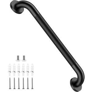 Anti-Slip Black Grab Bar 20 Inch, Grab Bar for Bathtub and Shower