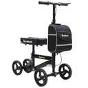 BlessReach Economy Knee Scooter, Steerable Knee Walker, Foldable Knee Scooters for Foot Injuries Adult Best Crutches Alternative Black