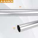 A-KARCK Straight Exhaust Pipe 2" OD, Mild Steel 30" Long Mandrel Exhaust Tube, Custom Your Own Exhaust System